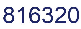 Number 816320 blue image
