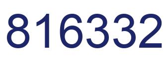 Number 816332 blue image