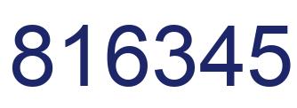 Número 816345 imagen azul