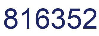 Number 816352 blue image