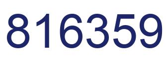 Number 816359 blue image