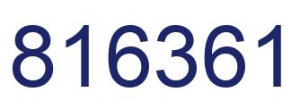 Number 816361 blue image