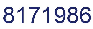 Número 8171986 imagen azul