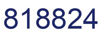 Number 818824 blue image