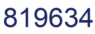 Número 819634 imagen azul