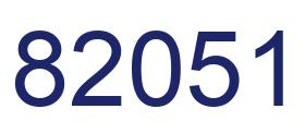 Número 82051 imagen azul