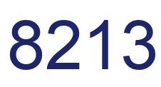 Number 8213 blue image