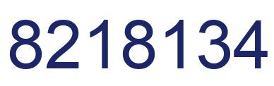 Number 8218134 blue image