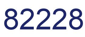 Número 82228 imagen azul