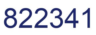 Número 822341 imagen azul