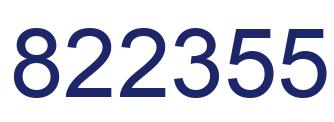 Número 822355 imagen azul