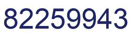 Número 82259943 imagen azul