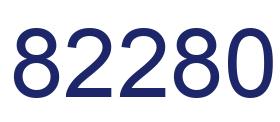 Number 82280 blue image