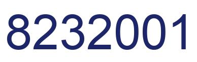 Número 8232001 imagen azul