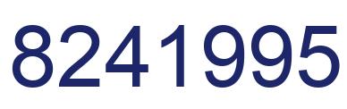 Number 8241995 blue image