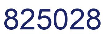 Number 825028 blue image