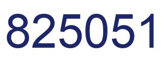 Número 825051 imagen azul