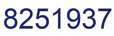 Number 8251937 blue image