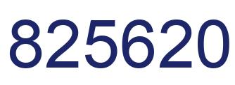 Número 825620 imagen azul