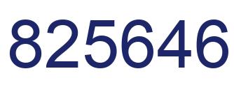 Número 825646 imagen azul
