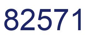 Número 82571 imagen azul