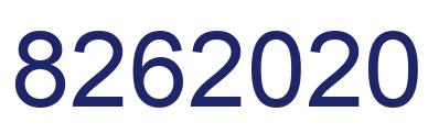 Number 8262020 blue image