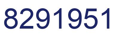 Number 8291951 blue image