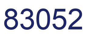 Número 83052 imagen azul