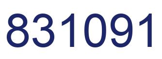 Número 831091 imagen azul