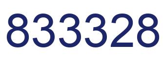 Number 833328 blue image