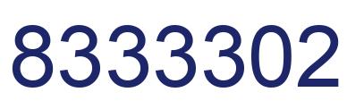 Number 8333302 blue image