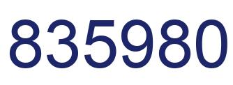Number 835980 blue image