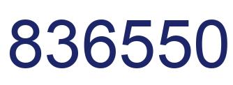 Number 836550 blue image