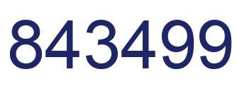 Número 843499 imagen azul