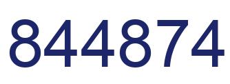 Número 844874 imagen azul