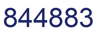 Número 844883 imagen azul