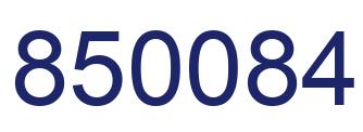 Número 850084 imagen azul