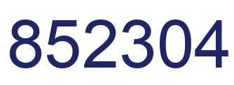 Número 852304 imagen azul