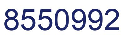 Number 8550992 blue image