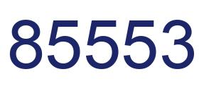 Number 85553 blue image