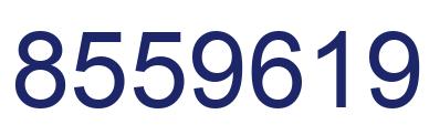 Number 8559619 blue image