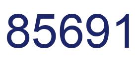 Number 85691 blue image