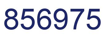 Número 856975 imagen azul