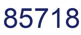 Número 85718 imagen azul