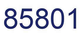 Número 85801 imagen azul