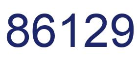 Número 86129 imagen azul