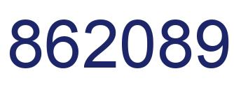 Número 862089 imagen azul