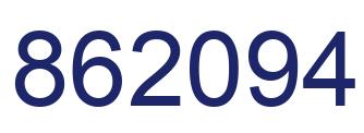 Número 862094 imagen azul