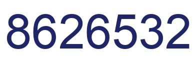 Número 8626532 imagen azul