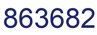 Número 863682 imagen azul